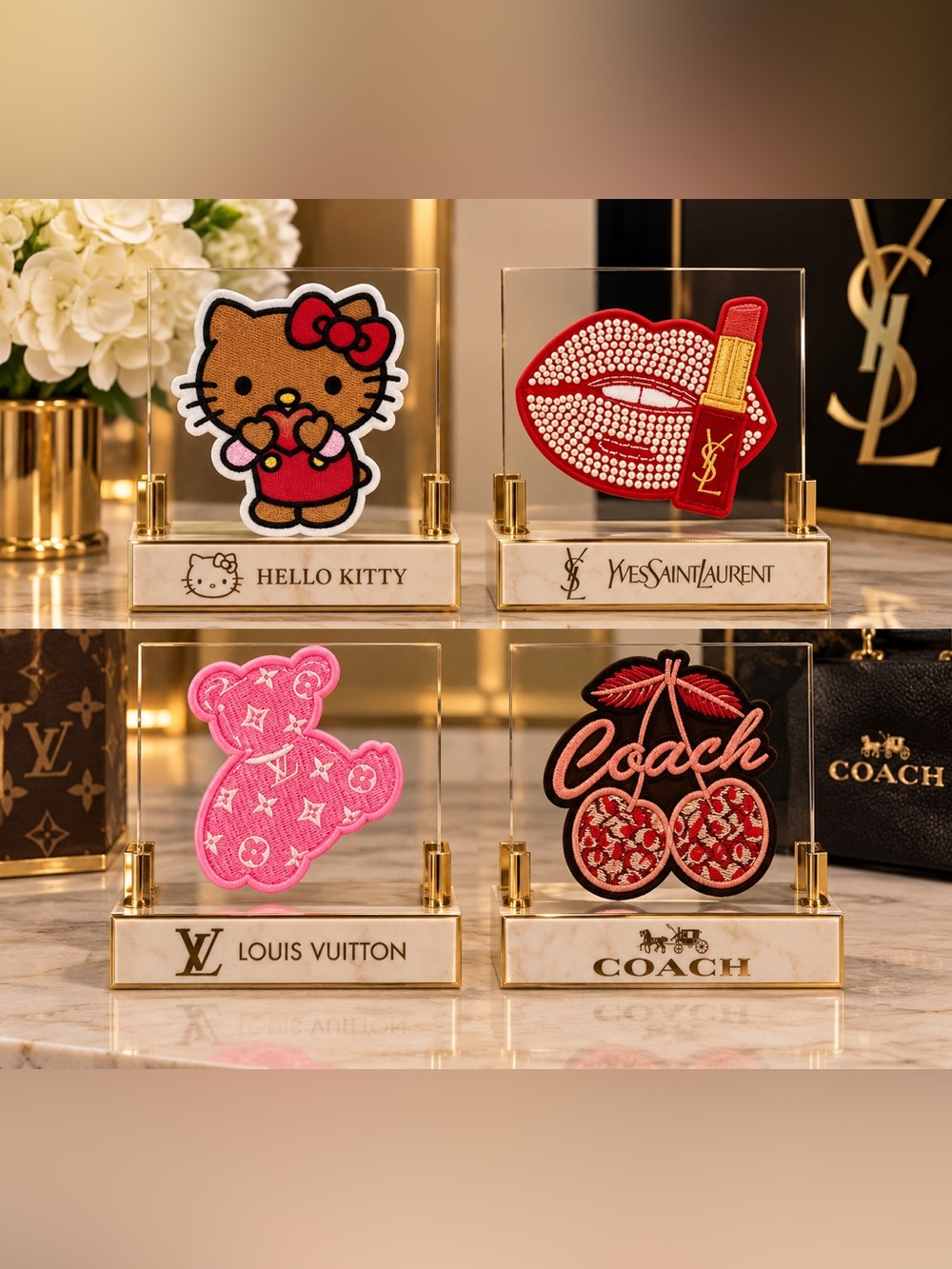 Embroidered Patches Set of 4